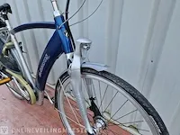 Elektrische herenfiets batavus, padova easy, zilver-blauw - afbeelding 2 van  6
