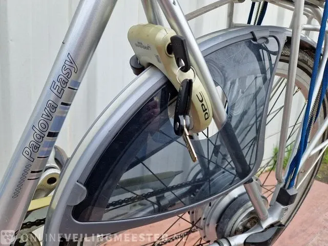 Elektrische herenfiets batavus, padova easy, zilver-blauw - afbeelding 6 van  6