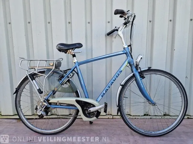 Elektrische herenfiets batavus, socorro easy, blauw - afbeelding 1 van  6