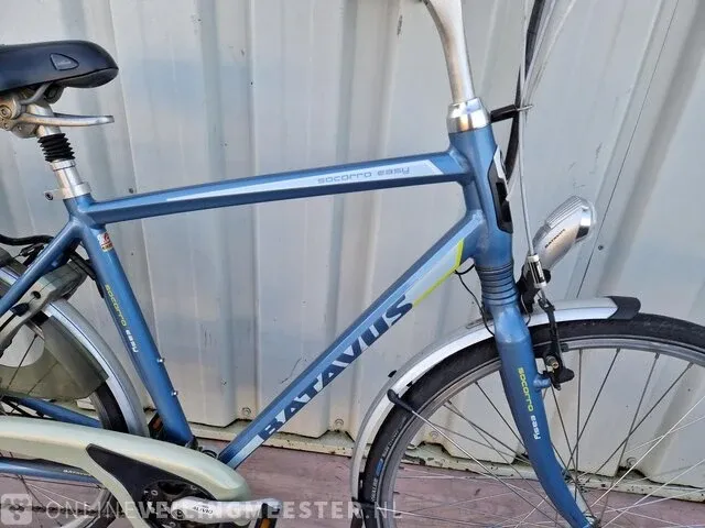Elektrische herenfiets batavus, socorro easy, blauw - afbeelding 3 van  6