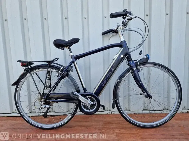Elektrische herenfiets koga, e-tour, blauw-zilver - afbeelding 1 van  11