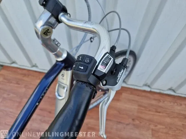 Elektrische herenfiets koga, e-tour, blauw-zilver - afbeelding 8 van  11