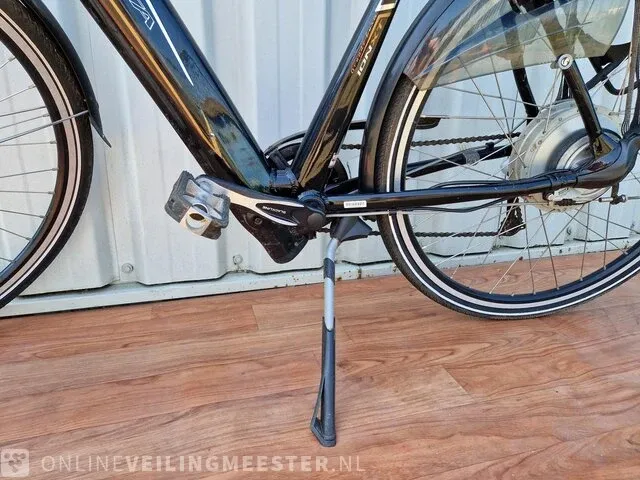 Elektrische herenfiets sparta, black line, zwart - afbeelding 2 van  12