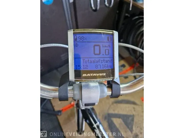 Elektrische herenfiets sparta, black line, zwart - afbeelding 3 van  12