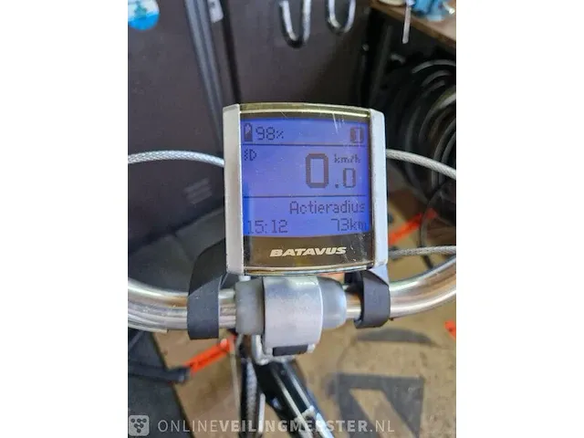 Elektrische herenfiets sparta, black line, zwart - afbeelding 4 van  12