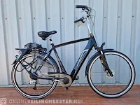 Elektrische herenfiets sparta, black line, zwart - afbeelding 1 van  12