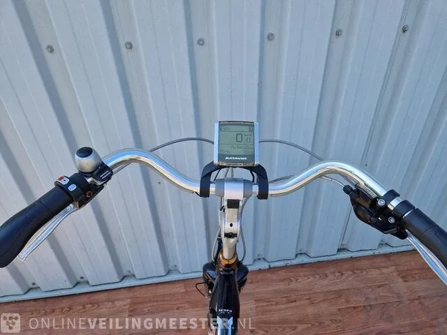 Elektrische herenfiets sparta, black line, zwart - afbeelding 12 van  12