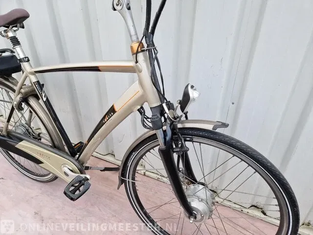 Elektrische herenfiets sparta, e-motion c3, goud-zwart - afbeelding 2 van  8
