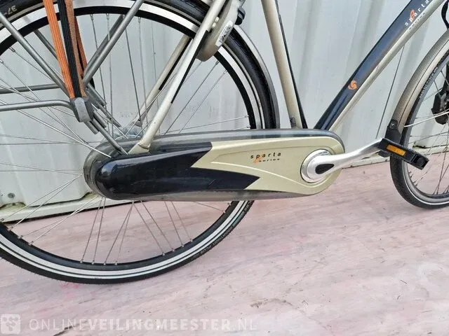 Elektrische herenfiets sparta, e-motion c3, goud-zwart - afbeelding 4 van  8