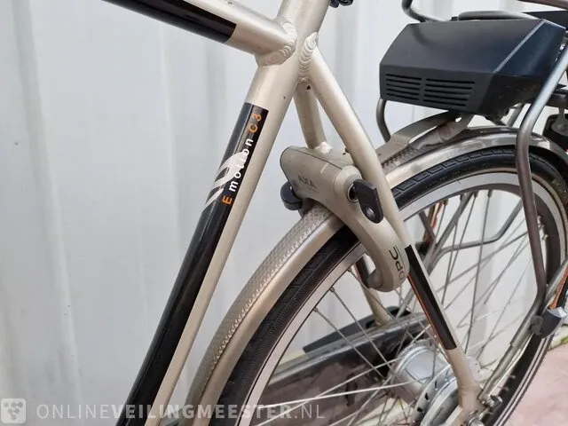 Elektrische herenfiets sparta, e-motion c3, goud-zwart - afbeelding 7 van  8