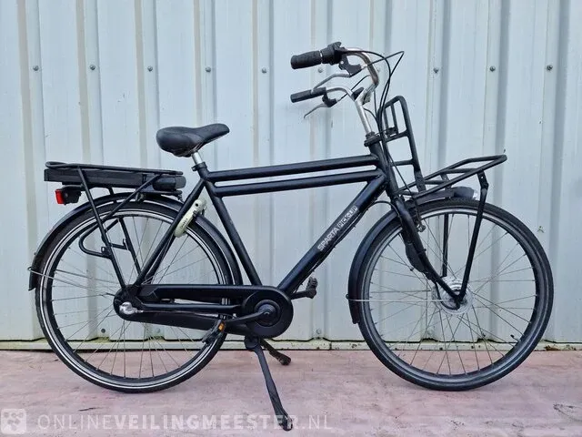 Elektrische herenfiets sparta, pick-up, matzwart - afbeelding 1 van  6