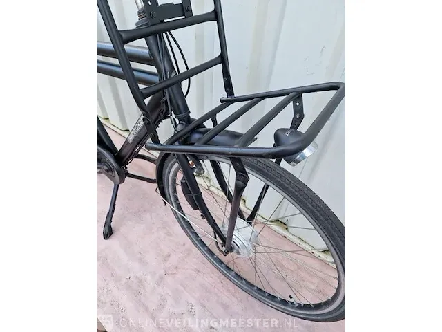Elektrische herenfiets sparta, pick-up, matzwart - afbeelding 2 van  6