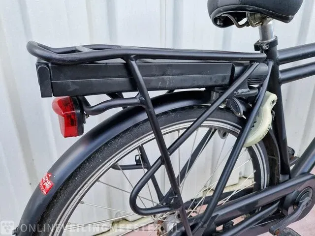 Elektrische herenfiets sparta, pick-up, matzwart - afbeelding 3 van  6