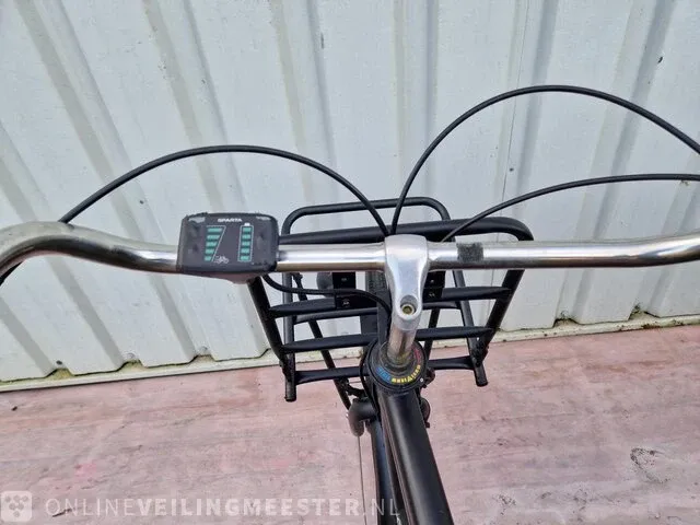 Elektrische herenfiets sparta, pick-up, matzwart - afbeelding 5 van  6