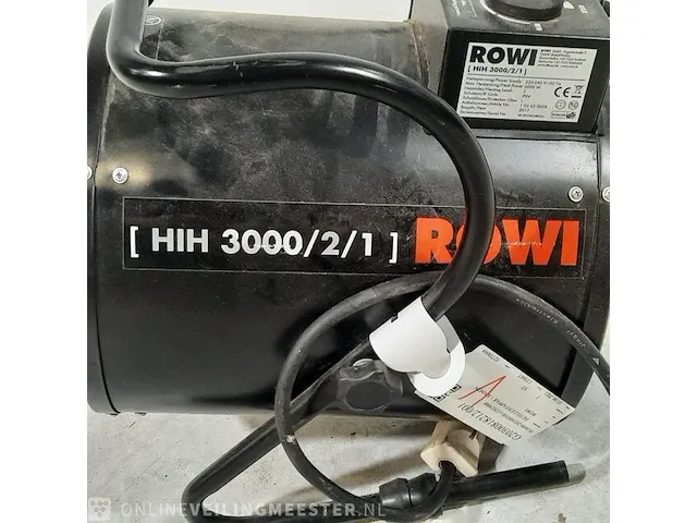 Elektrische kachel rowi, hih3000, bouwjaar 2017 - afbeelding 4 van  5