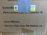 Elektrische kettingzaag gartenmeister, gm 2500/45 ts, groen/zwart - afbeelding 2 van  3