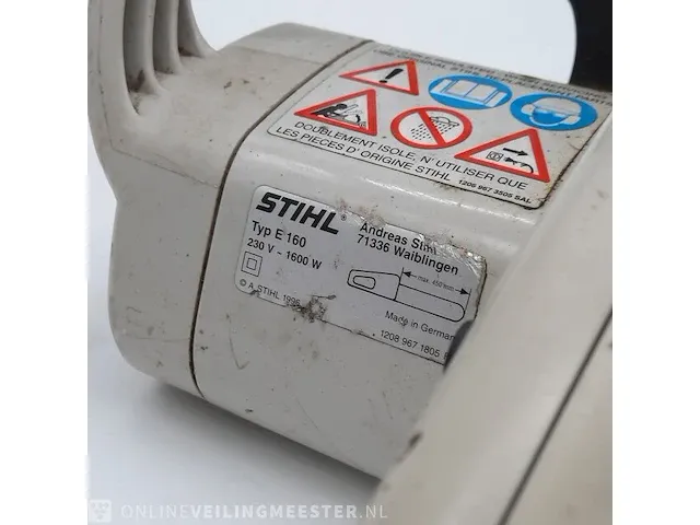 Elektrische kettingzaag stihl, e160, bouwjaar 1998 - afbeelding 6 van  8