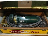 Elektrische lamellofrees lamello top in houten kist.