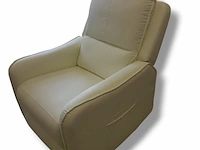 Elektrische lounge fateuil, beige, 2025 - afbeelding 2 van  4