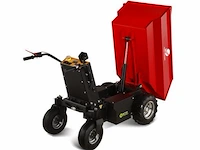 Elektrische minidumper met bak, wielen, 500kg laadvermogen en hydraulische kiepinrichting - afbeelding 1 van  1