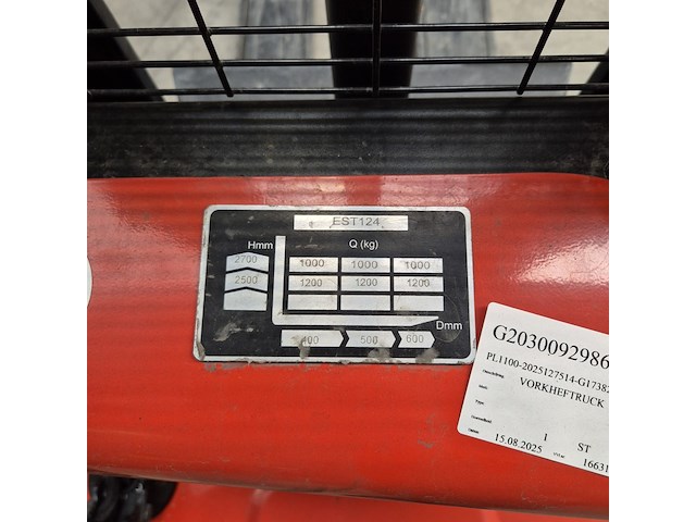 Elektrische palletlifter, ep, est 124, 2023 - afbeelding 7 van  16