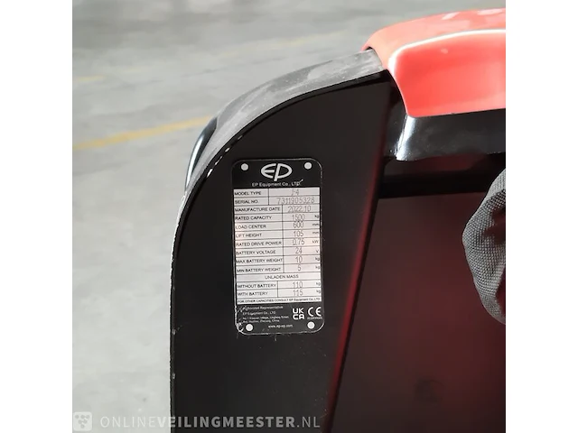 Elektrische palletwagen ep, f4 - afbeelding 12 van  14