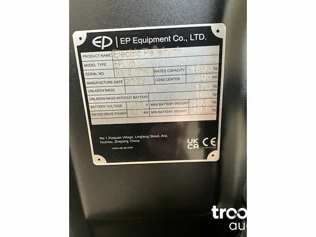 Elektrische palletwagen - afbeelding 15 van  16