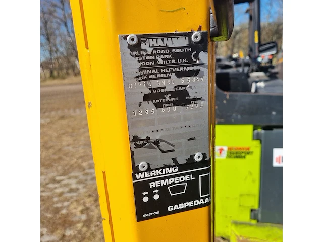 Elektrische reachtruck hamech, r1, 6-3w, bouwjaar 1996 - afbeelding 7 van  17