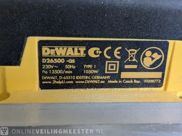 Elektrische schaafmachine dewalt, d26500-qs - afbeelding 6 van  8
