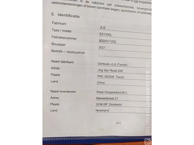 Elektrische schaarhoogwerker jlg, es1330l, bouwjaar 2021 - afbeelding 28 van  42