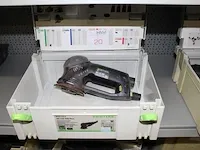 Elektrische schuurmachine festool rotex ro 125 feq in stapelbare kunststoffen koffer. voedingskabel ontbreekt. - afbeelding 1 van  2