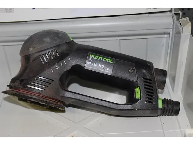 Elektrische schuurmachine festool rotex ro 125 feq in stapelbare kunststoffen koffer. voedingskabel ontbreekt. - afbeelding 2 van  2
