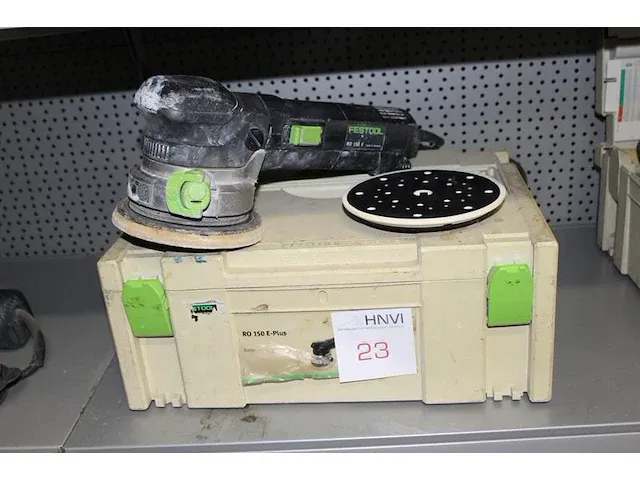 Elektrische schuurmachine festool type r0 150 e-plus in kunststoffen stapelbare koffer. - afbeelding 1 van  2