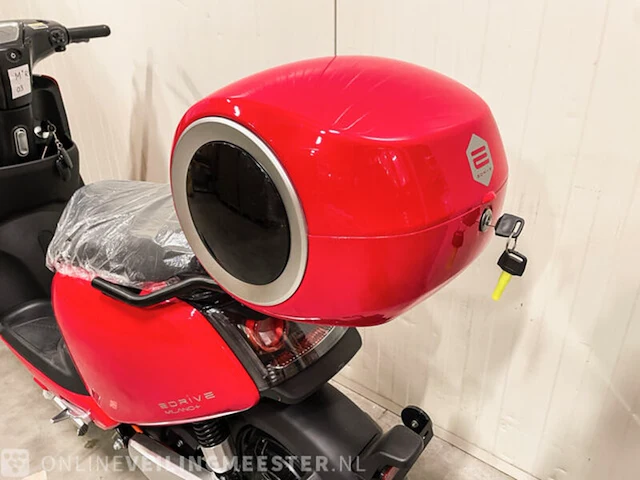 Elektrische scooter 25 km p/u edrive, milano, rood - afbeelding 3 van  3