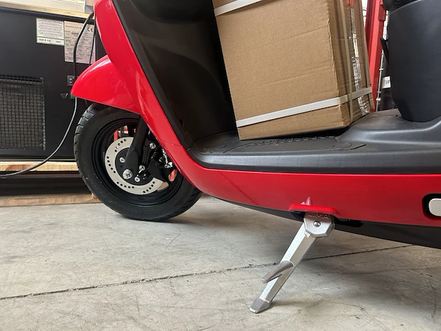 Elektrische scooter 25 km p/u, edrive, milano, rood - afbeelding 2 van  12
