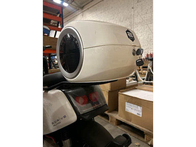 Elektrische scooter 25km/u edrive, milano, wit - afbeelding 7 van  9
