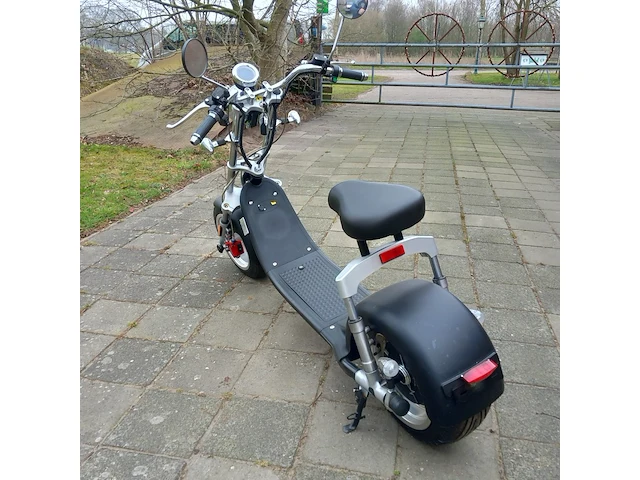 Elektrische scooter, grijs / chroom, bouwjaar 2021 - afbeelding 2 van  11