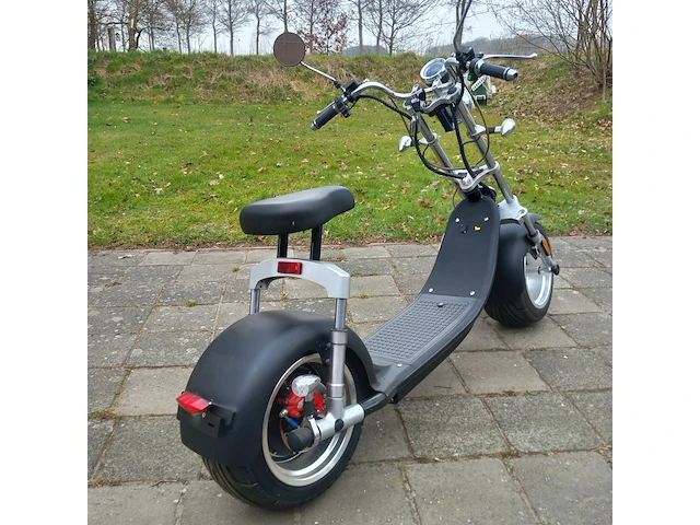 Elektrische scooter, grijs / chroom, bouwjaar 2021 - afbeelding 11 van  11