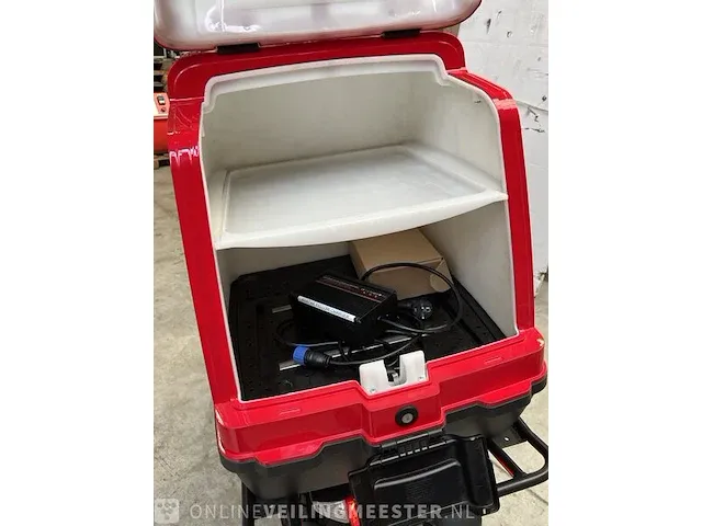 Elektrische scooter met drie wielen/driewieler edrive, cargo 3, rood - afbeelding 4 van  15