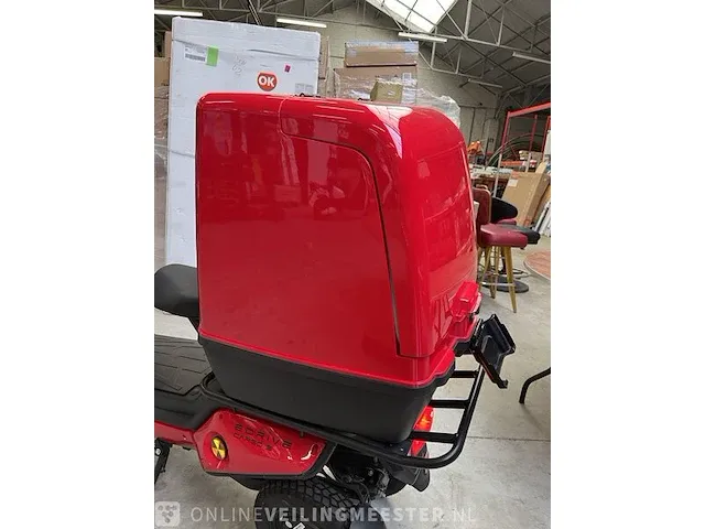 Elektrische scooter met drie wielen/driewieler edrive, cargo 3, rood - afbeelding 5 van  15