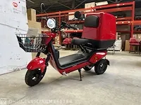Elektrische scooter met drie wielen/driewieler edrive, cargo 3, rood