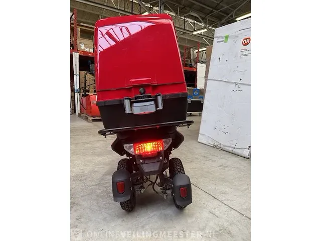 Elektrische scooter met drie wielen/driewieler edrive, cargo 3, rood - afbeelding 11 van  15