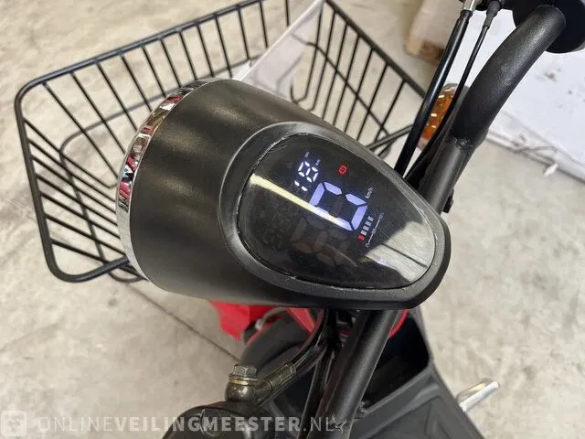 Elektrische scooter met drie wielen/driewieler edrive, cargo 3, rood - afbeelding 14 van  15