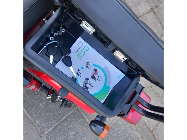 Elektrische scooter, rood, bouwjaar 2021 - afbeelding 5 van  14