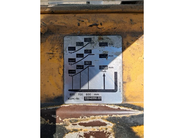 Elektrische stapelaar, atlet, csh 160, 2002 - afbeelding 8 van  21