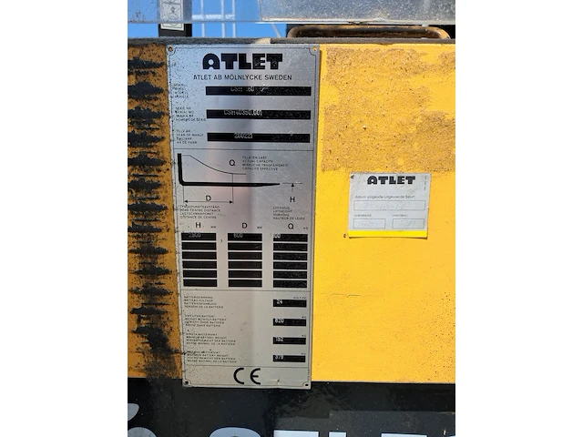 Elektrische stapelaar, atlet, csh 160, 2002 - afbeelding 10 van  21