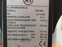 Elektrische stapelaar bt, staxio spe160l, bouwjaar 2011 - afbeelding 13 van  16