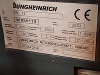 Elektrische stapelaar jungheinrich, erc 14, bouwjaar 2003 - afbeelding 11 van  19