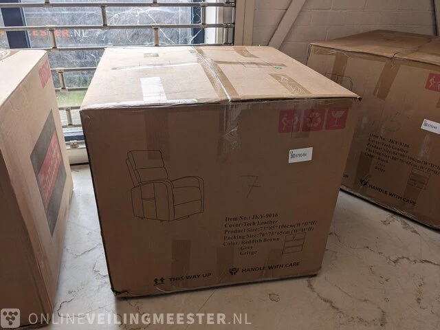 Elektrische verstelbare relaxfauteuil, bruin brown, 2024 - afbeelding 4 van  4