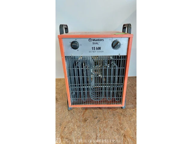 Elektrische verwarmer 15 kw, 380v sial / munters, rp 150 t, bouwjaar 2009 - afbeelding 1 van  4